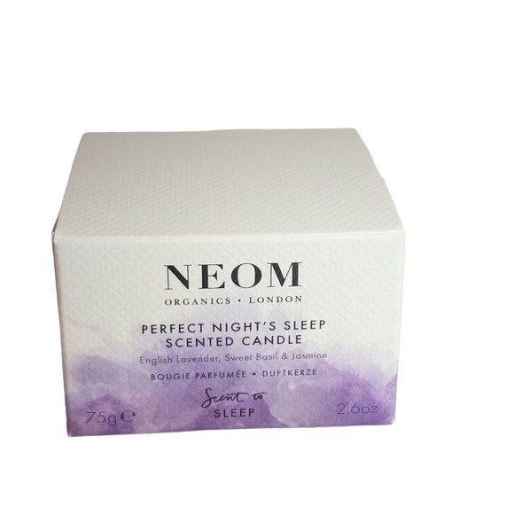 Neom Scent to PERFECT NIGHT'S SLEEP Candle 75g Travel Size Lavender Basil - Picture 6 of 10